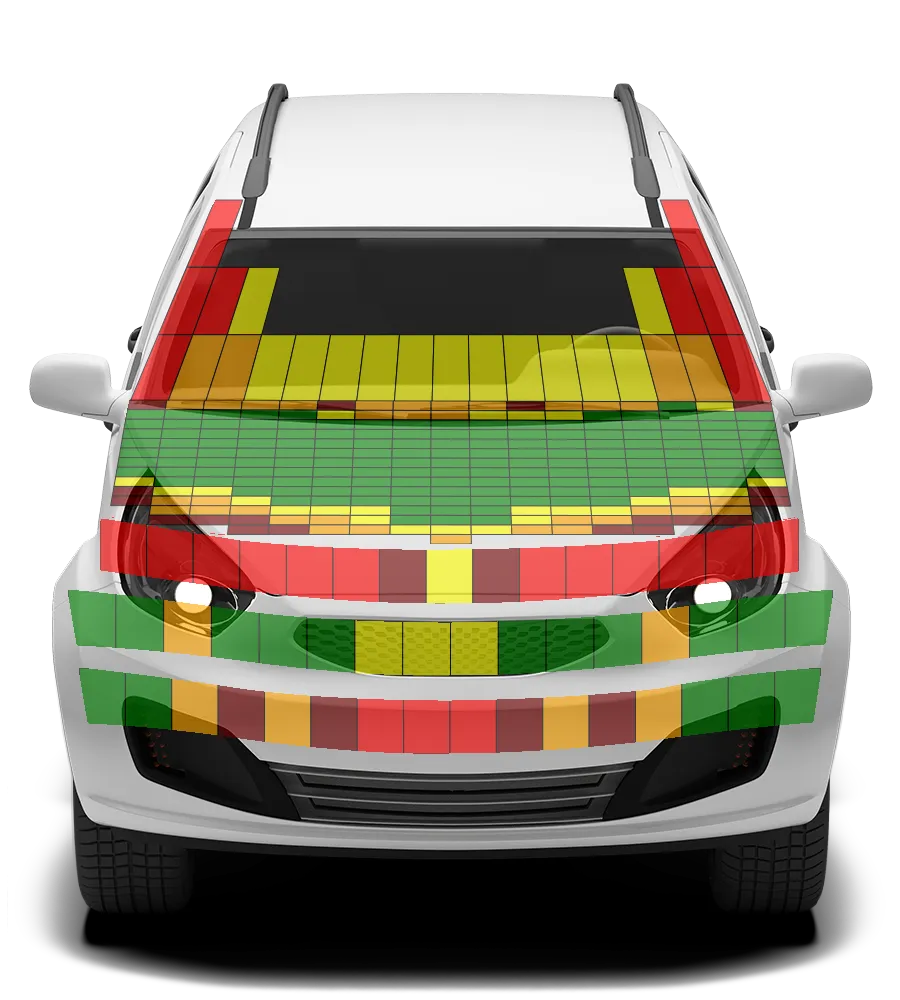 Crash test diagram