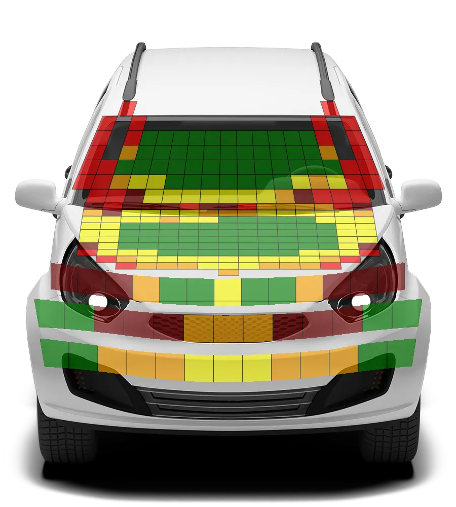 Crash test diagram