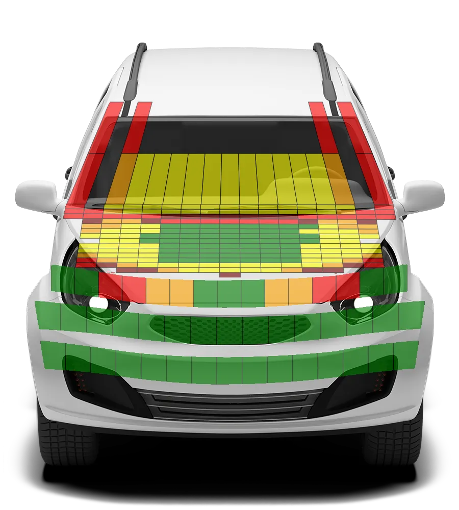Crash test diagram