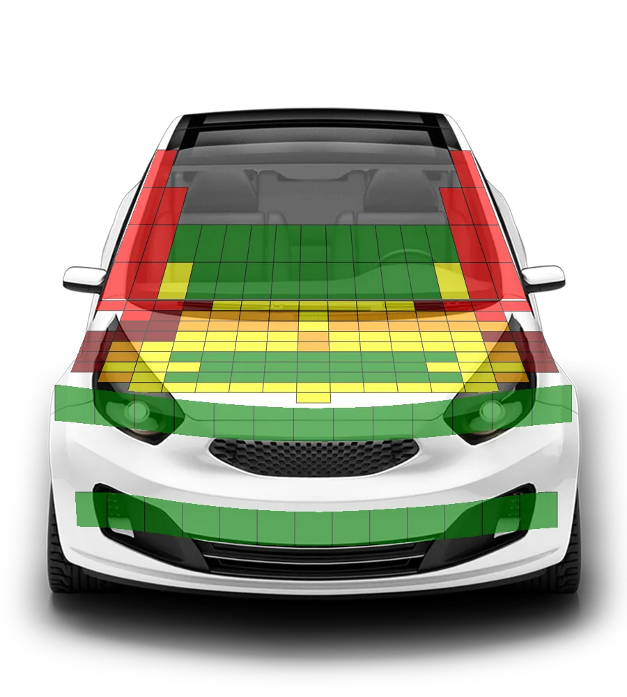 Crash test diagram