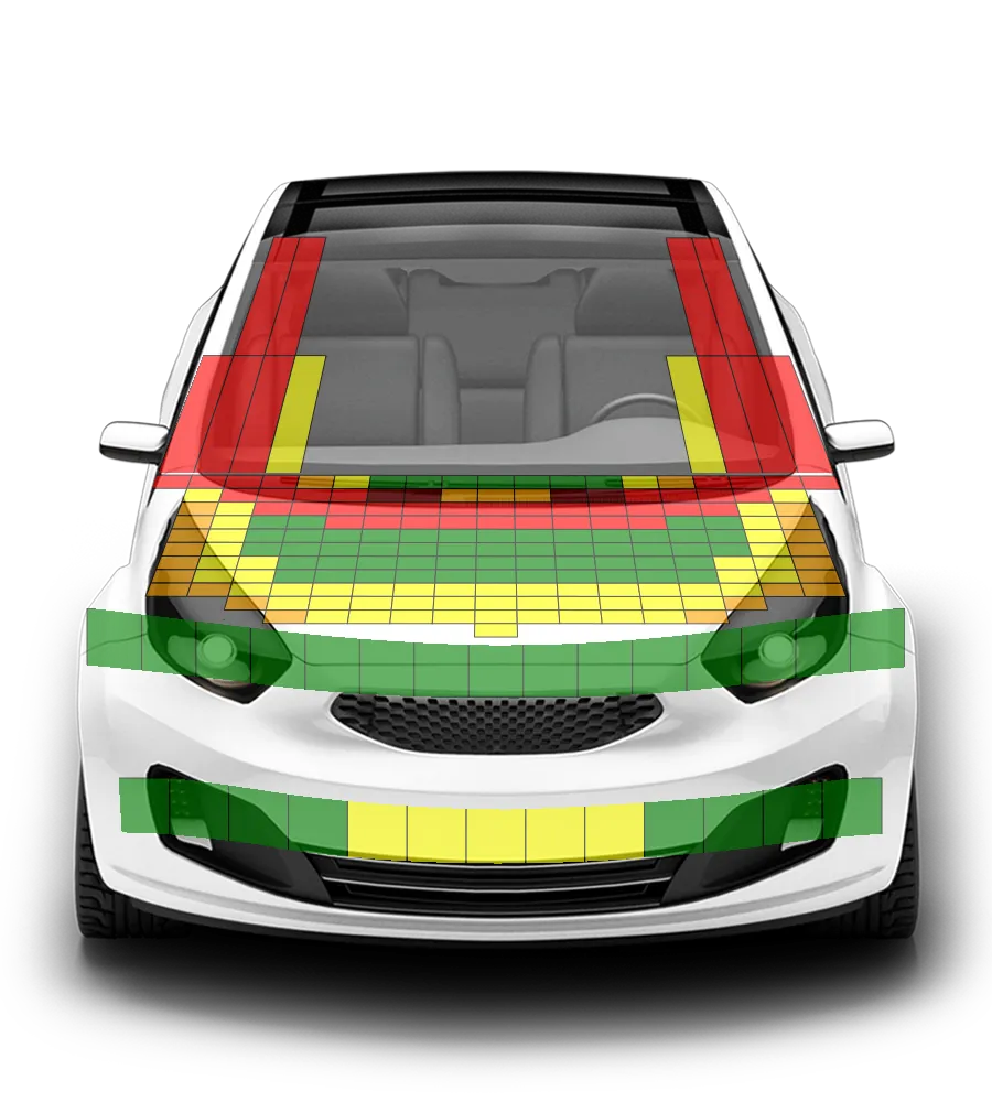 Crash test diagram