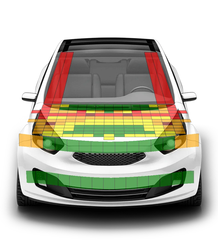 Crash test diagram