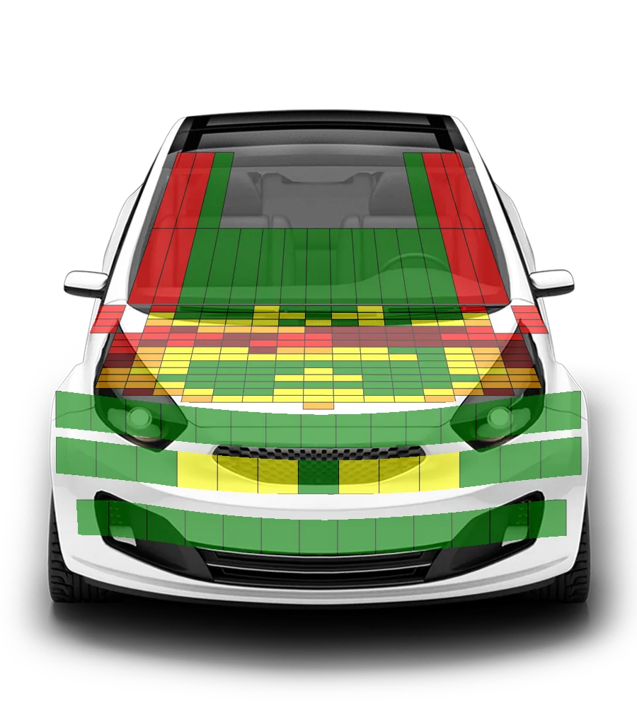 Crash test diagram