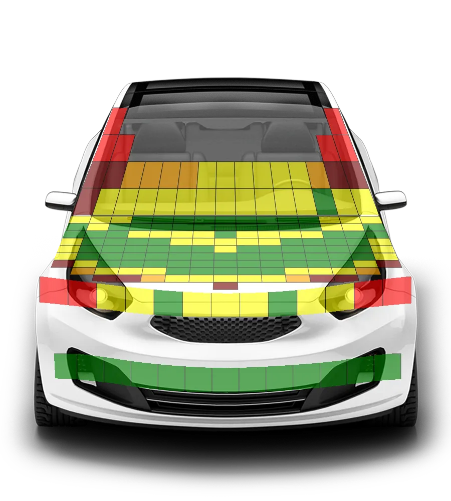 Crash test diagram