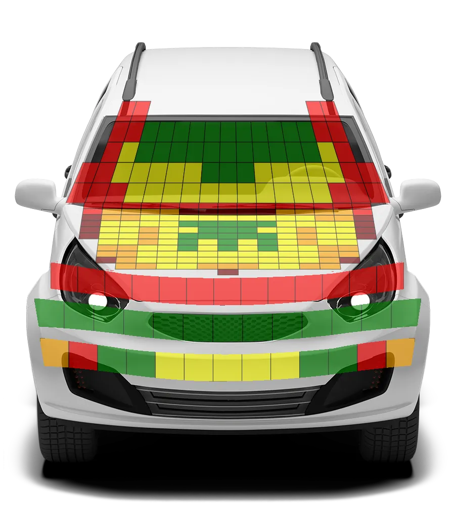Crash test diagram