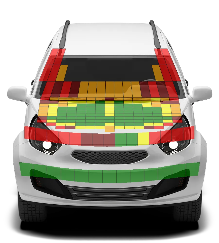 Crash test diagram
