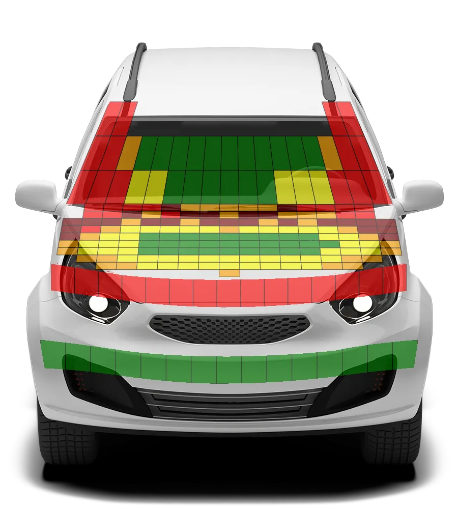 Crash test diagram