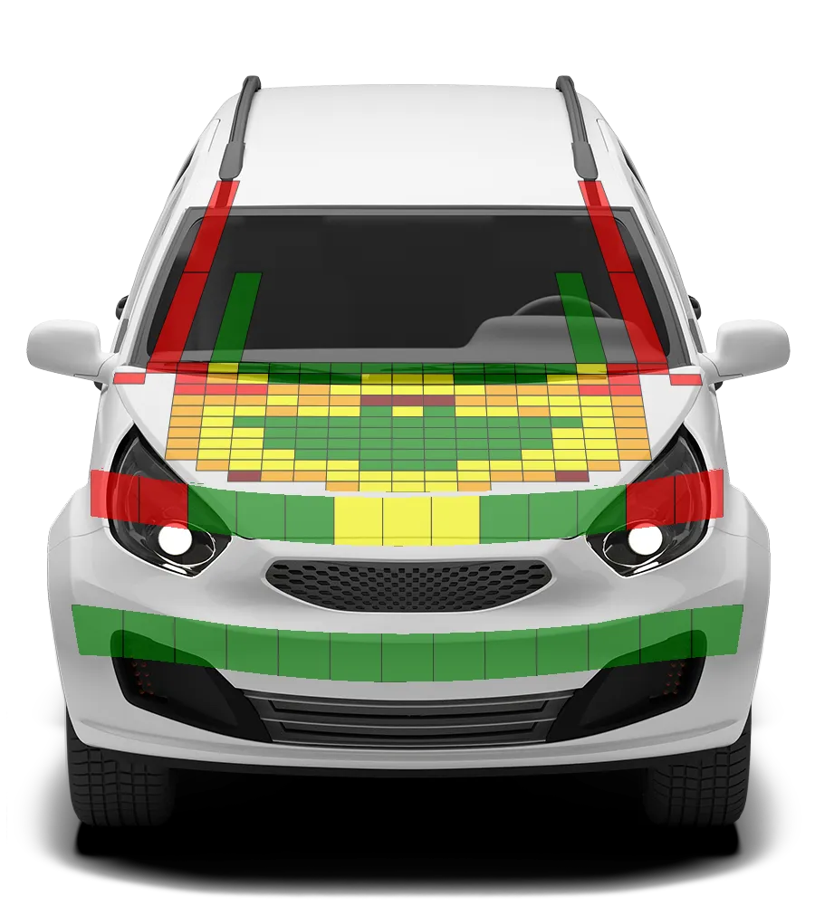 Crash test diagram