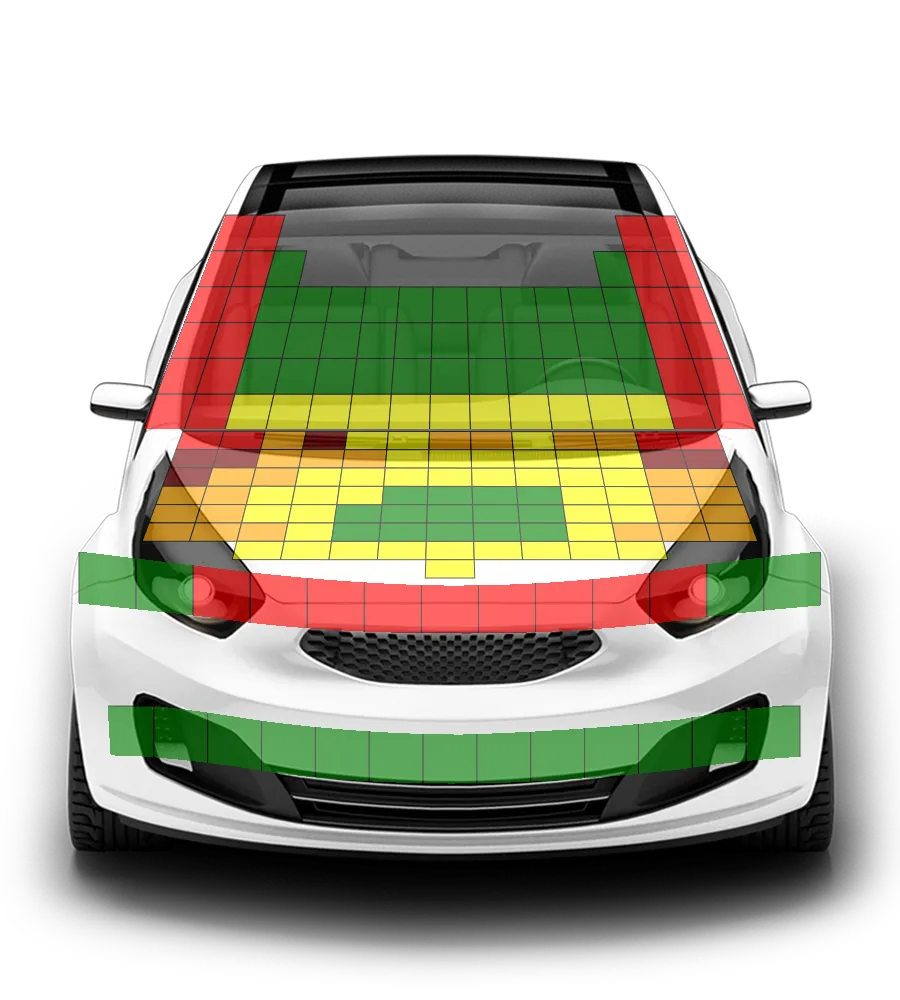 Crash test diagram