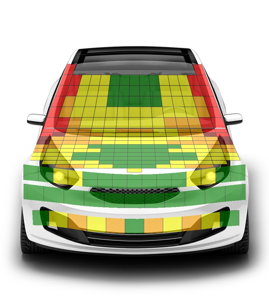 Crash test diagram