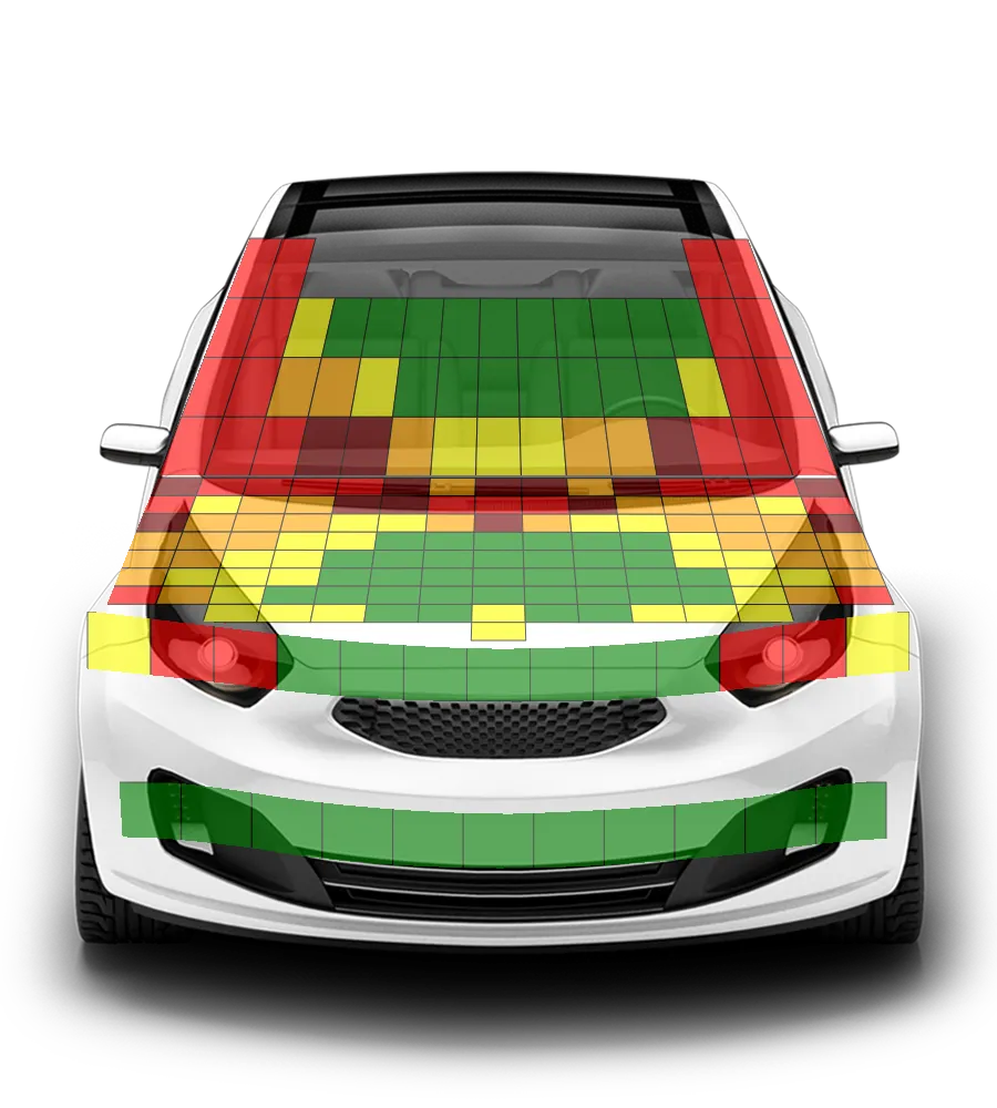Crash test diagram