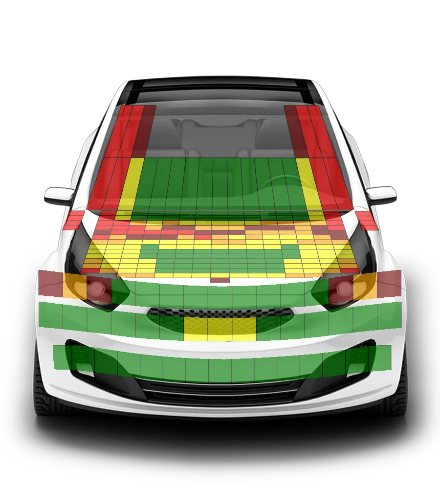 Crash test diagram