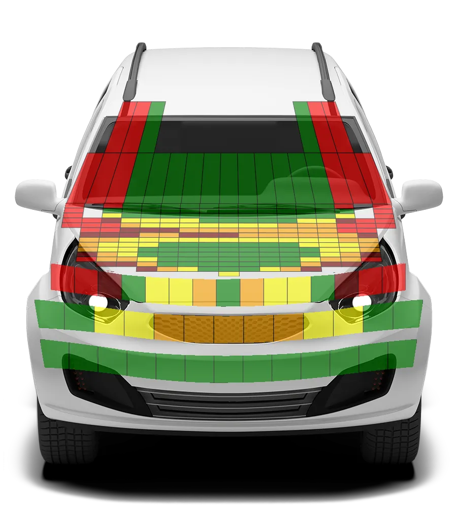 Crash test diagram
