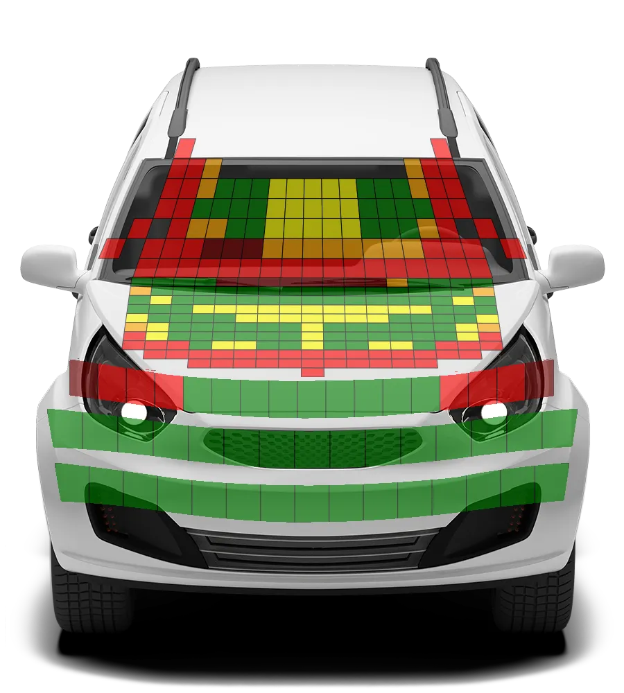 Crash test diagram