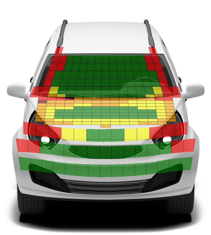 Crash test diagram