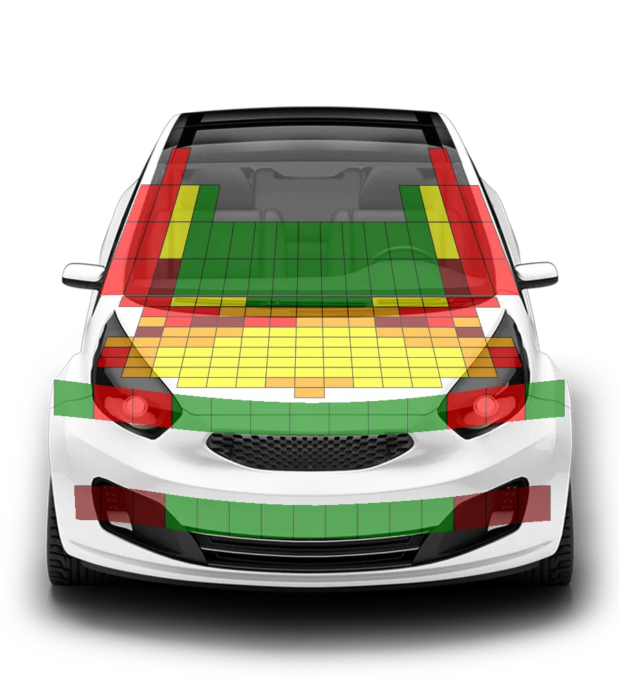 Crash test diagram