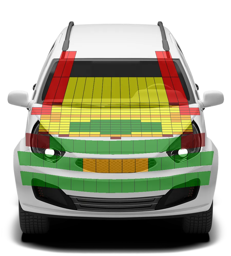 Crash test diagram
