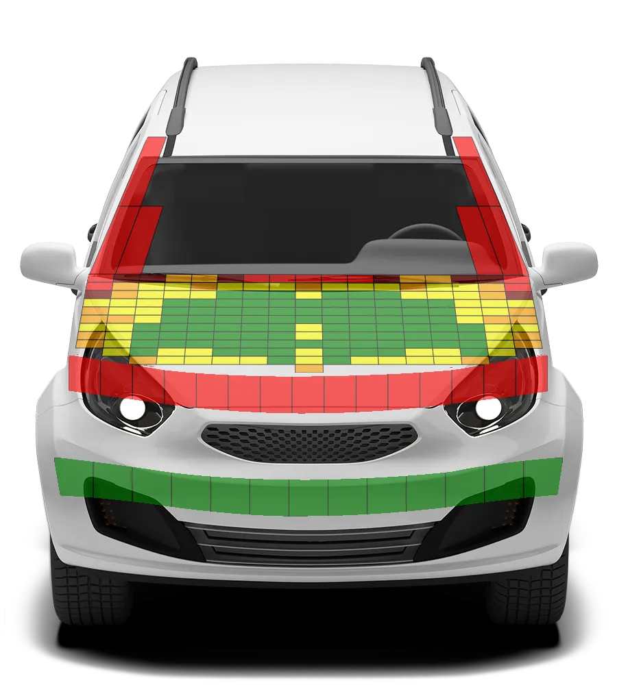 Crash test diagram