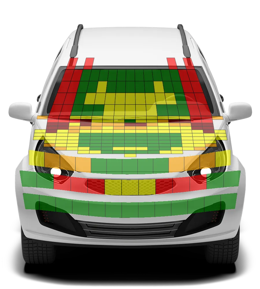 Crash test diagram