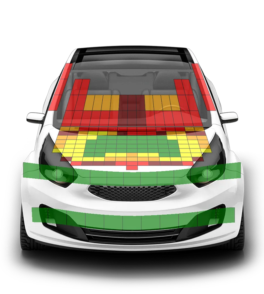 Crash test diagram
