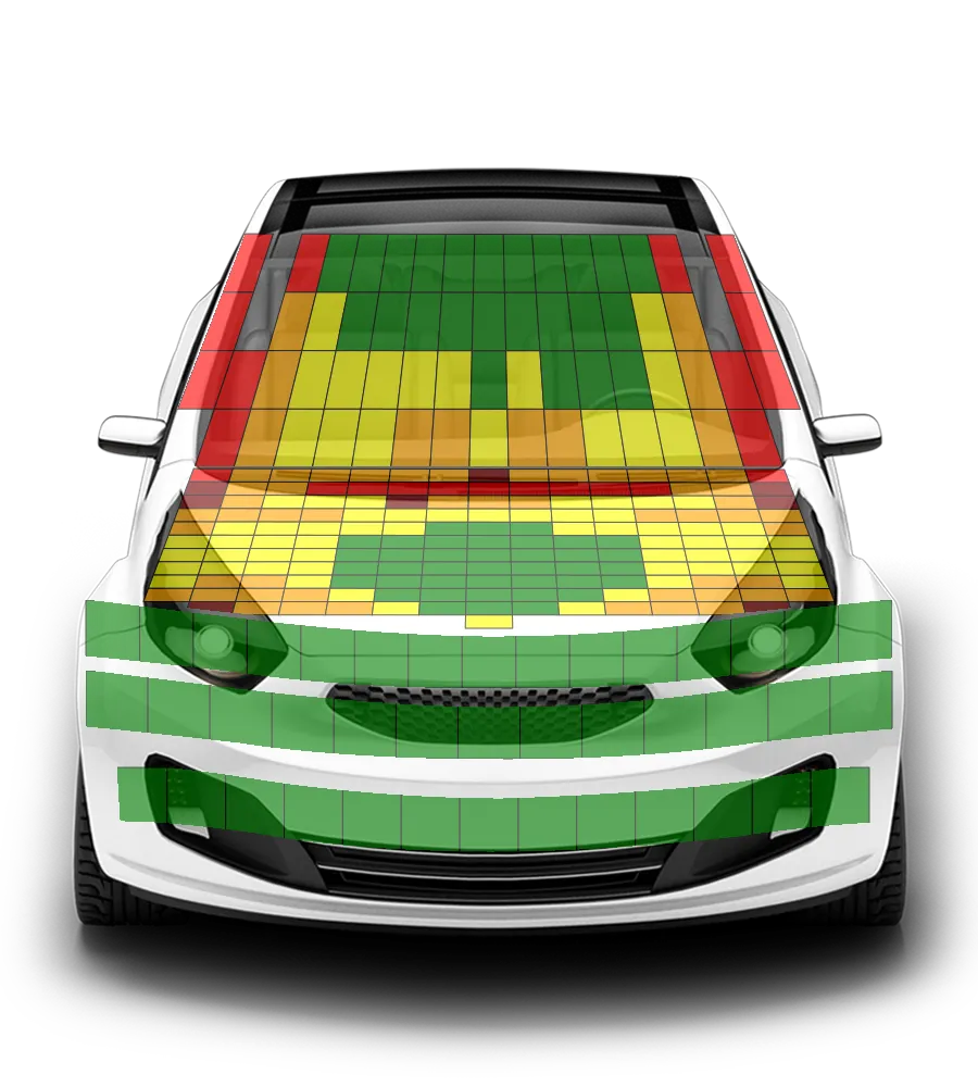 Crash test diagram