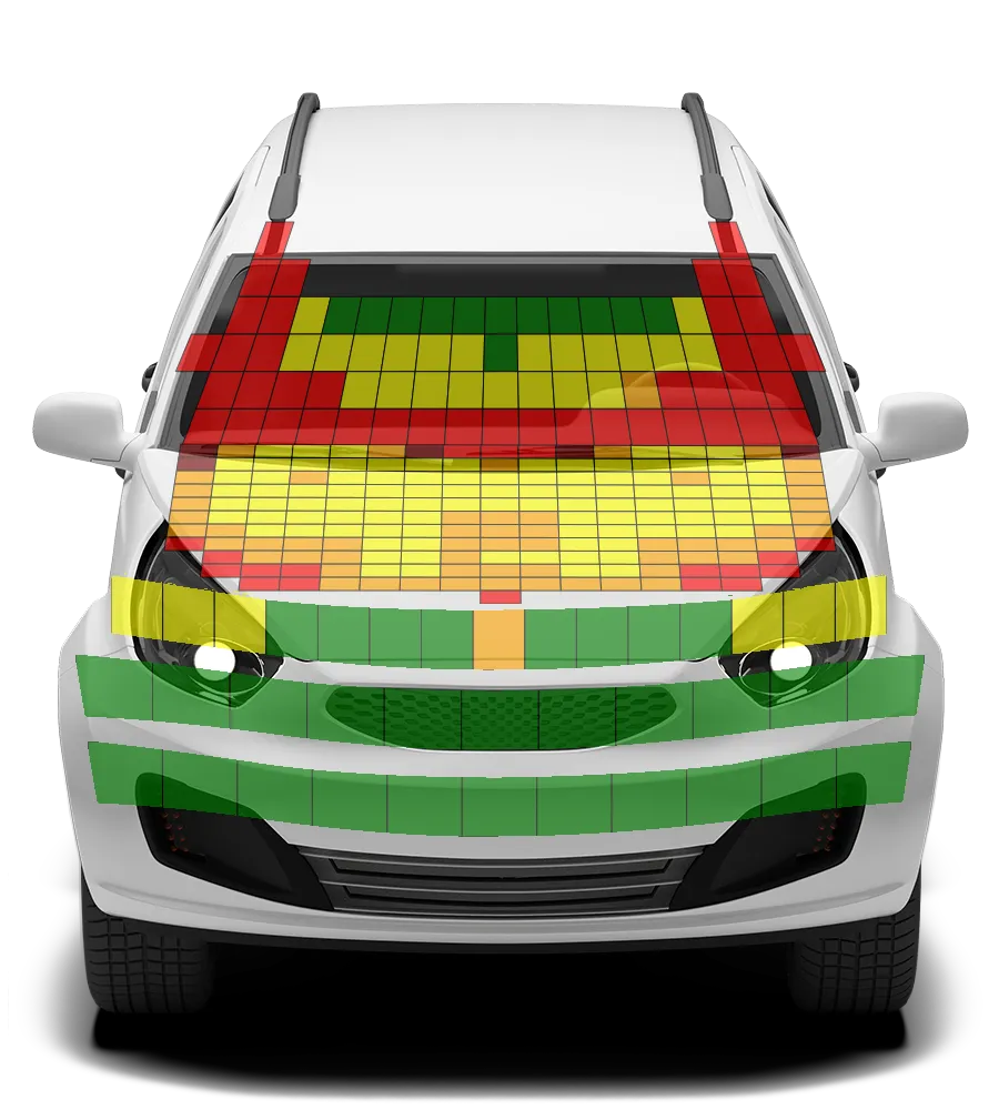 Crash test diagram