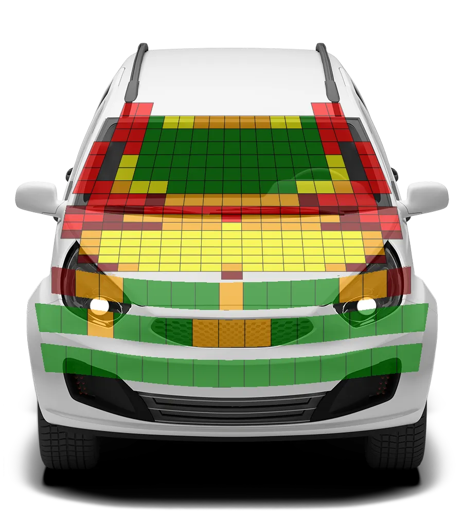 Crash test diagram