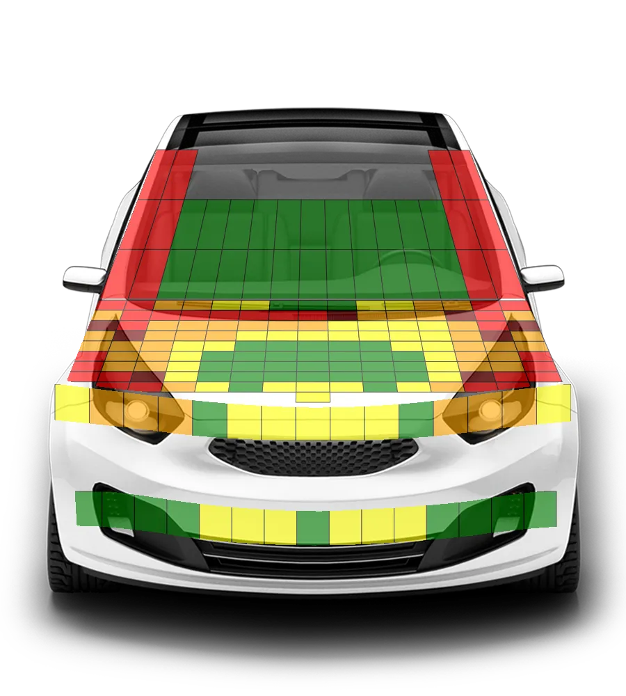 Crash test diagram