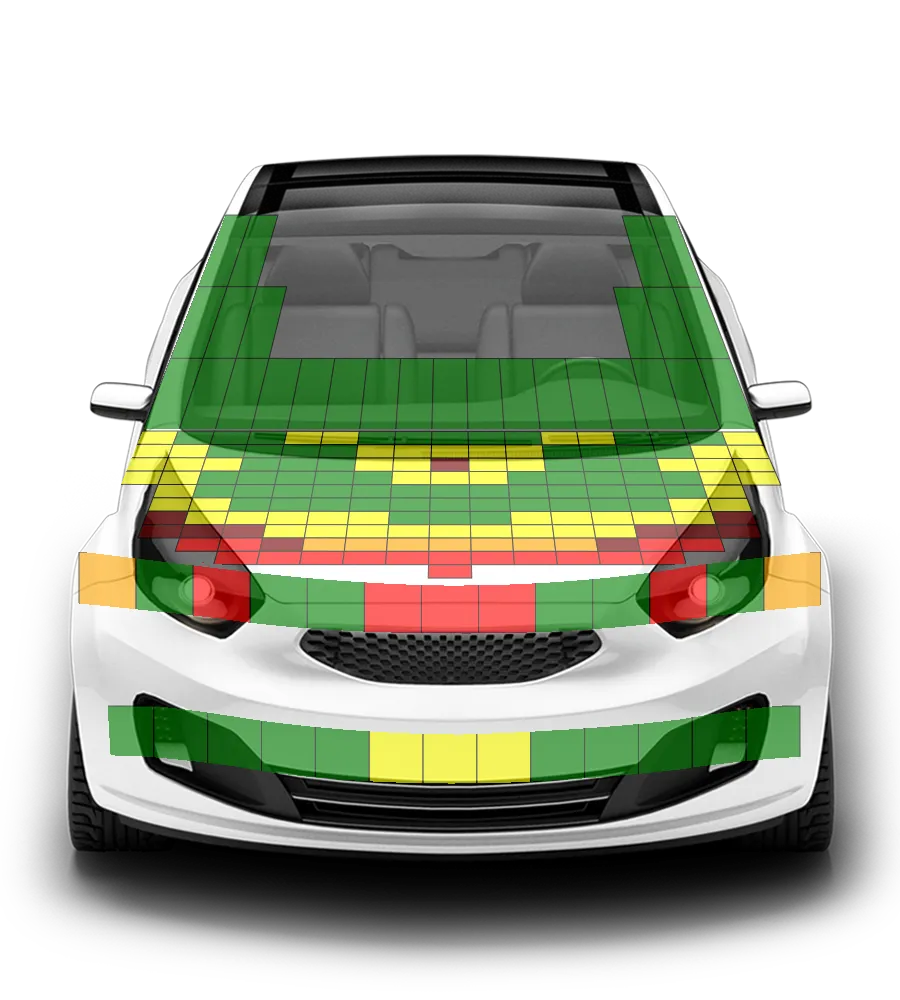 Crash test diagram