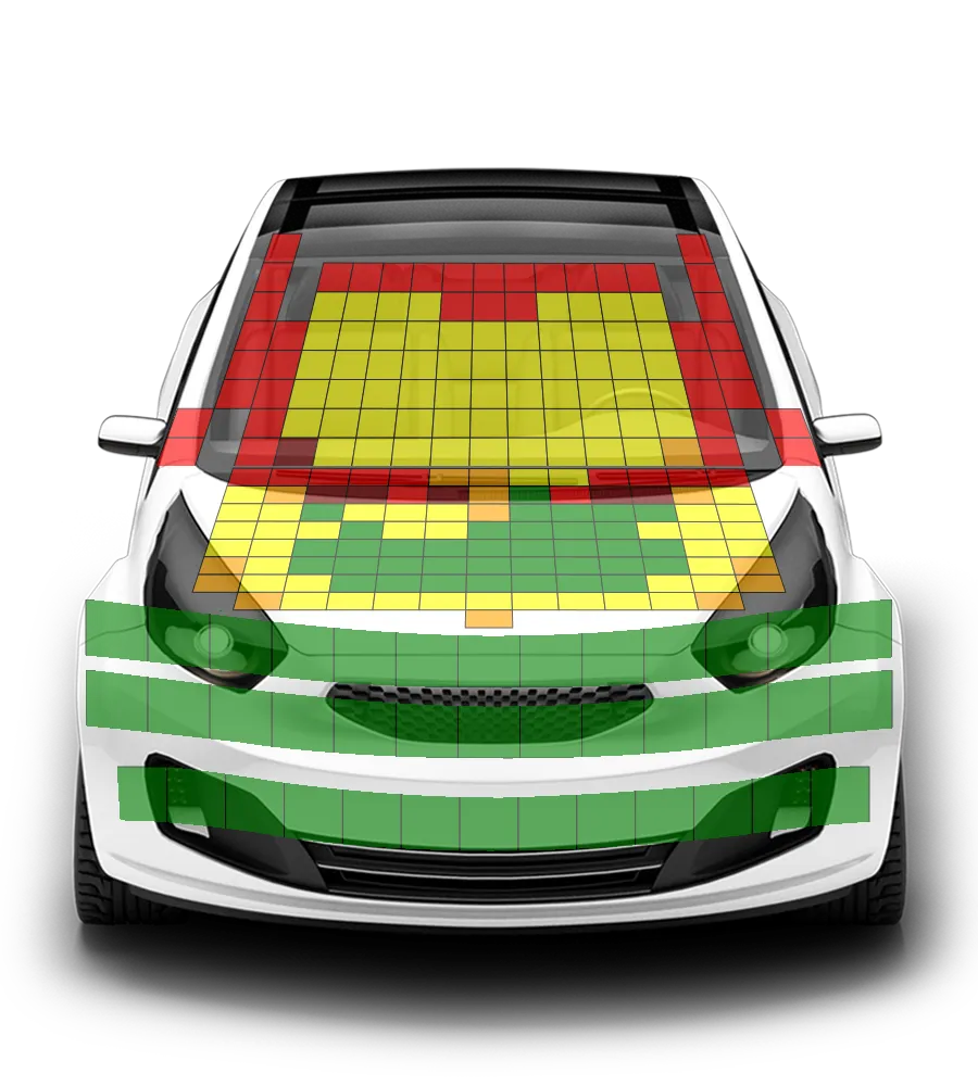 Crash test diagram