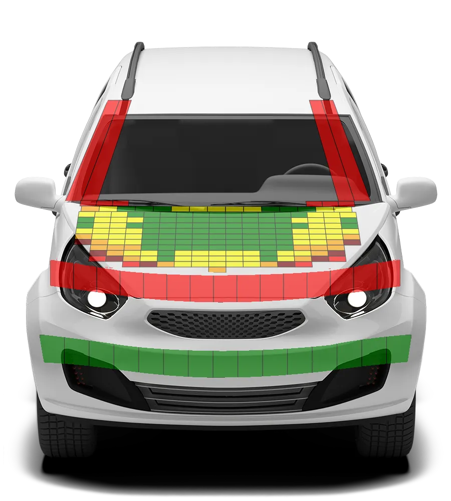 Crash test diagram