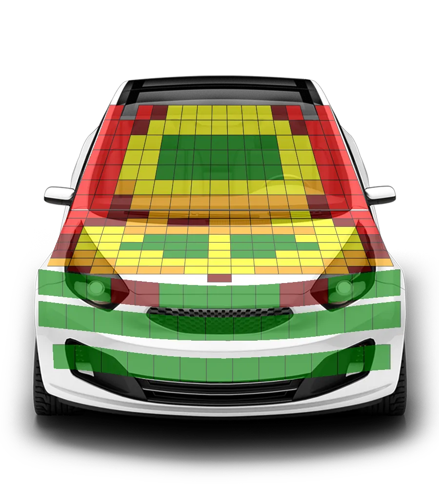 Crash test diagram