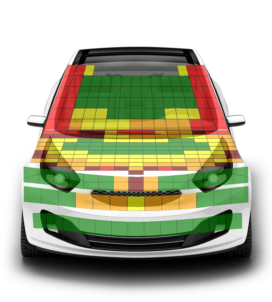 Crash test diagram