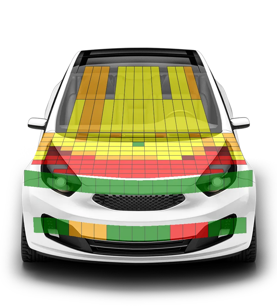 Crash test diagram