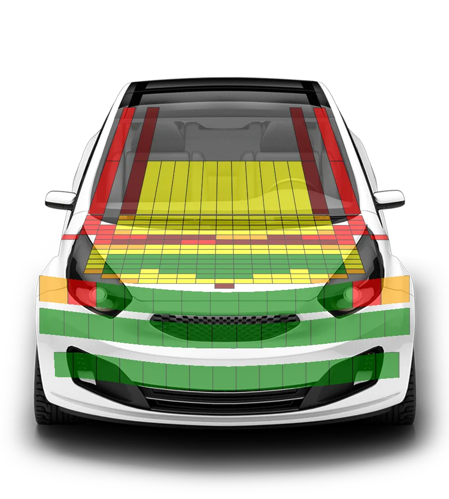 Crash test diagram
