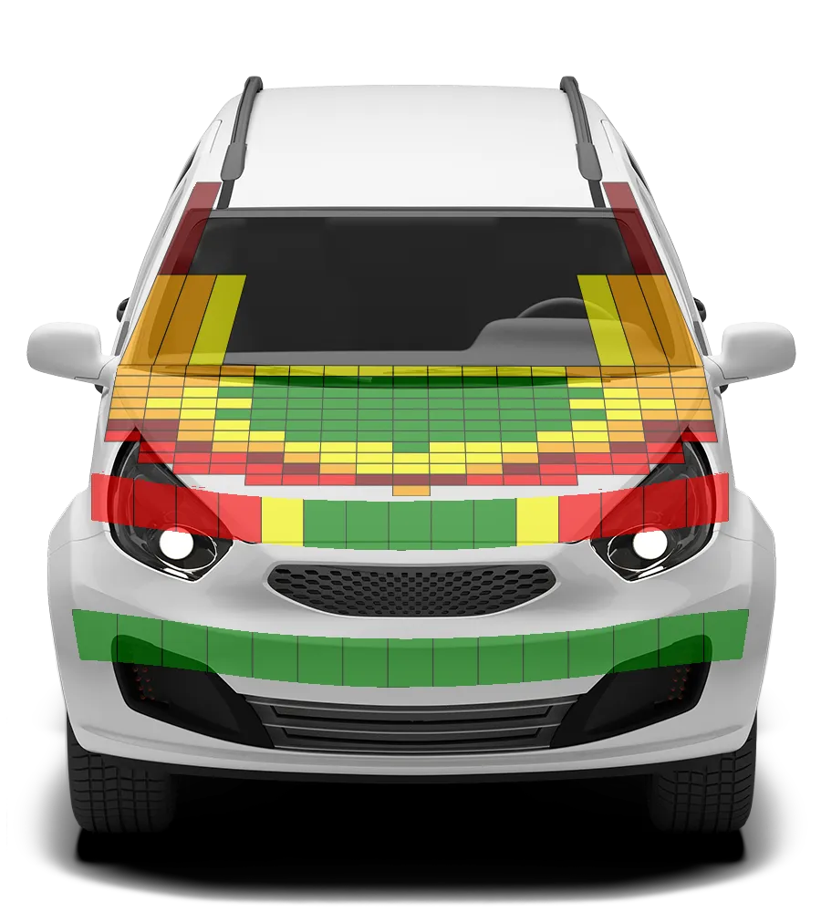 Crash test diagram
