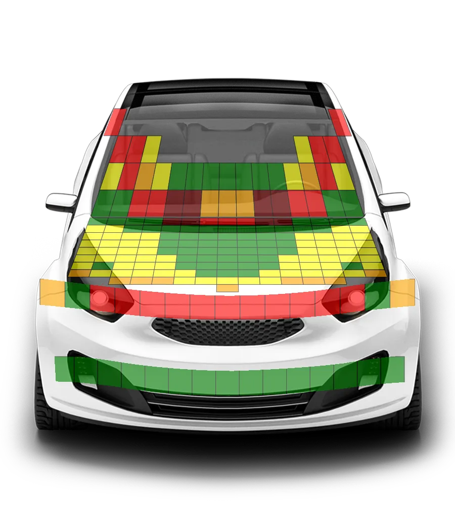Crash test diagram