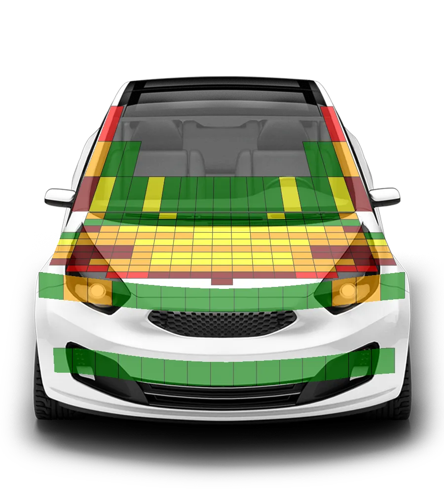 Crash test diagram