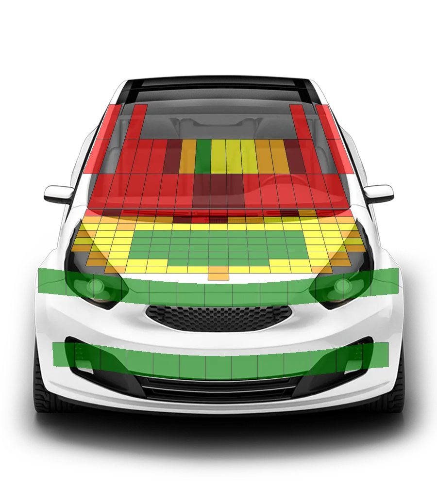 Crash test diagram