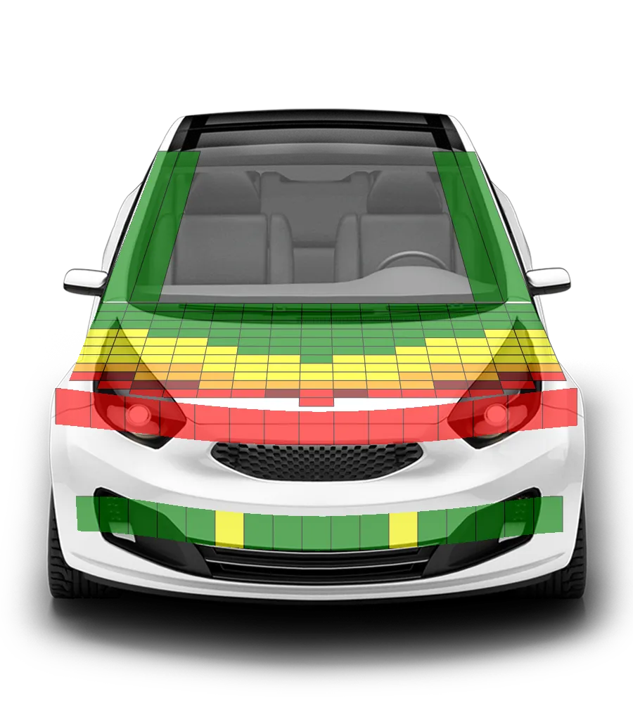 Crash test diagram