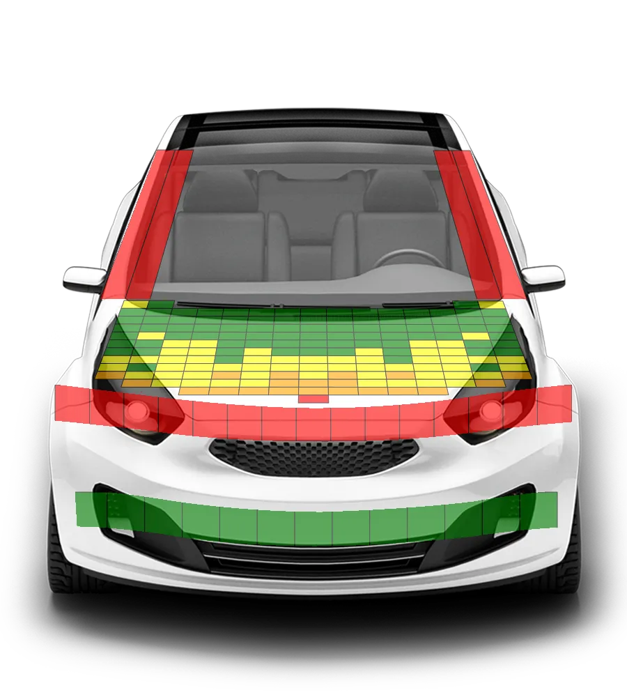 Crash test diagram