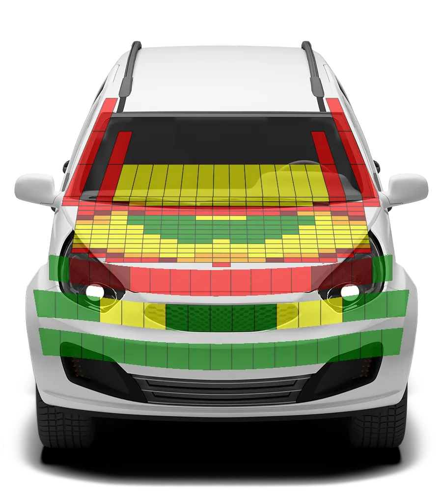 Crash test diagram
