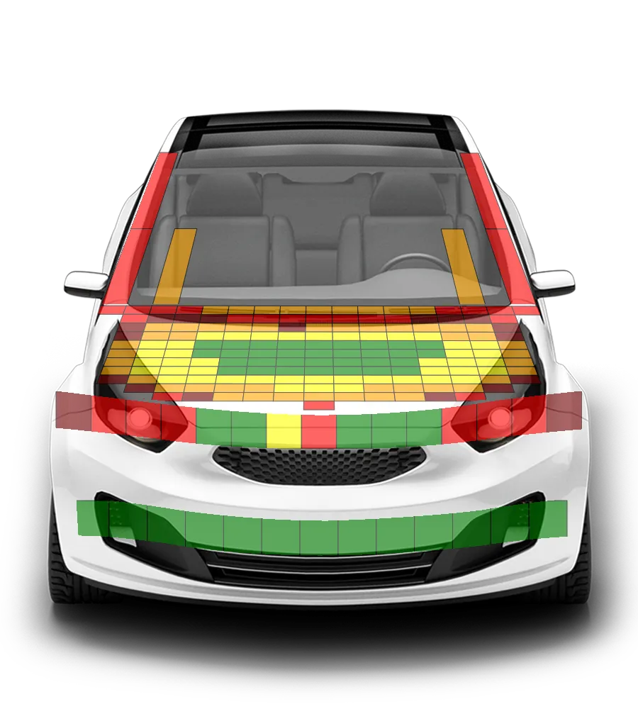Crash test diagram