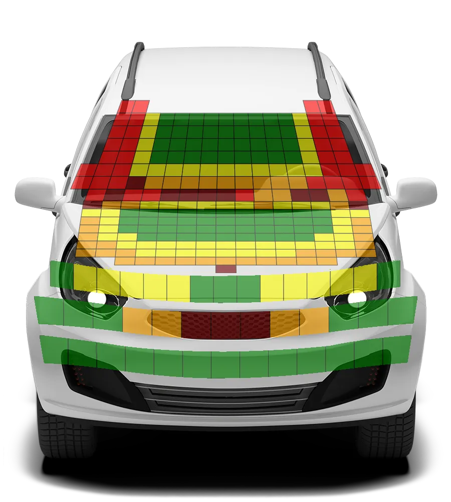 Crash test diagram