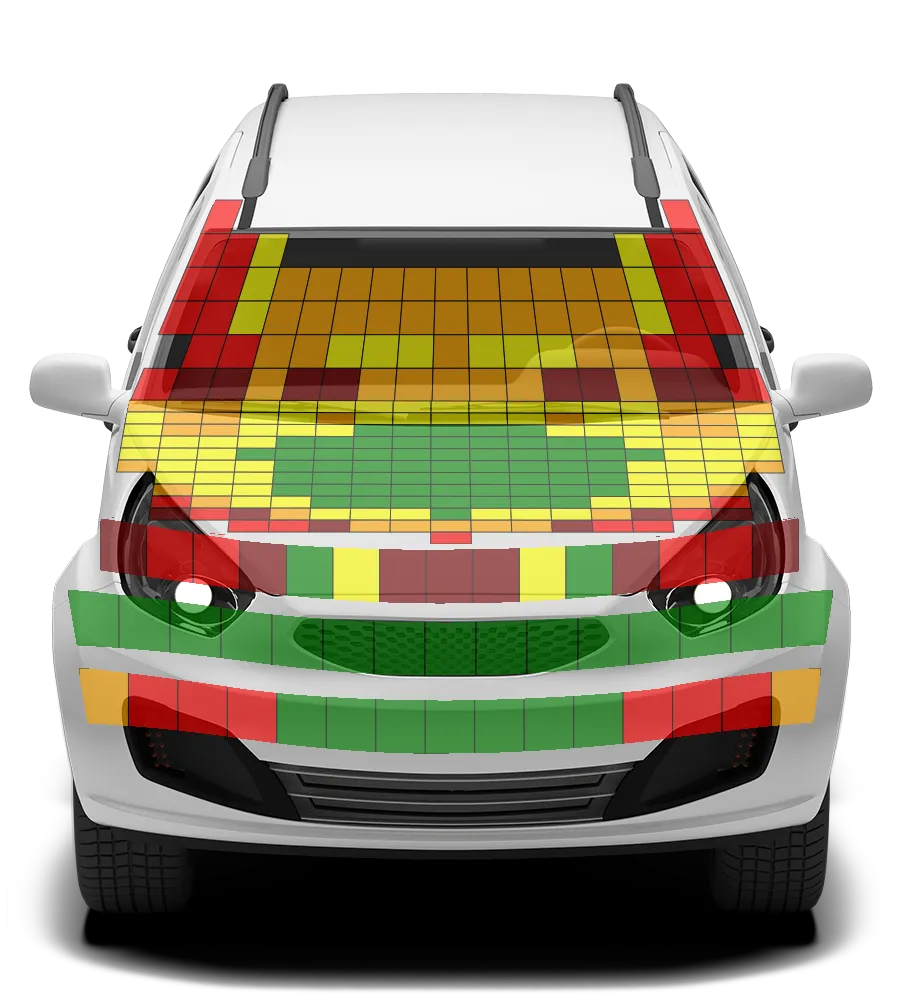 Crash test diagram