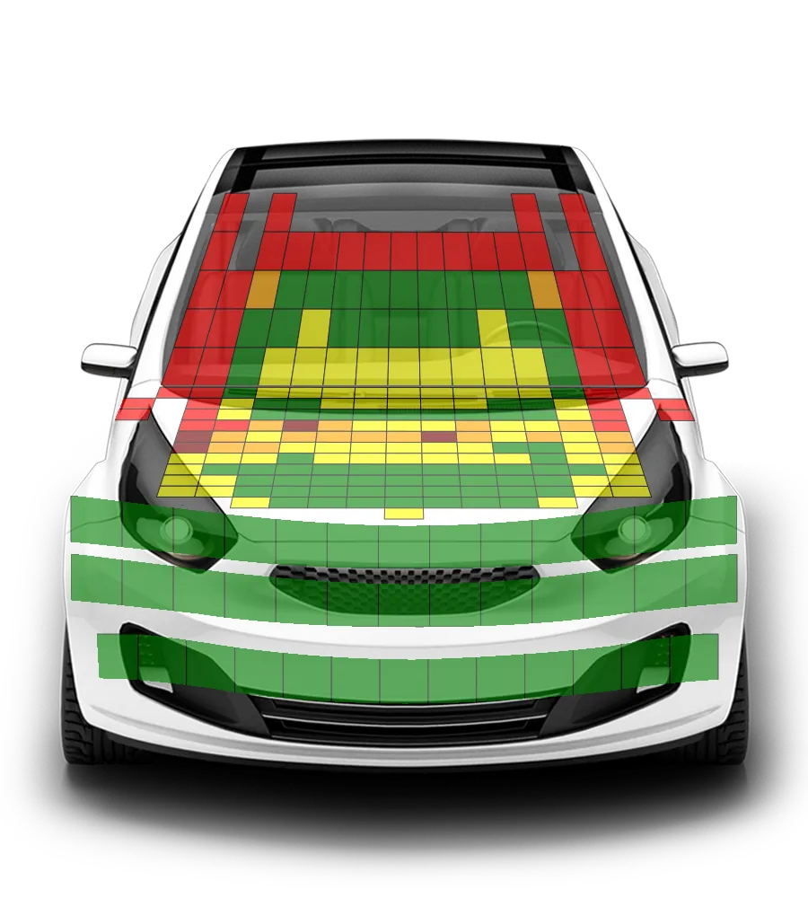 Crash test diagram