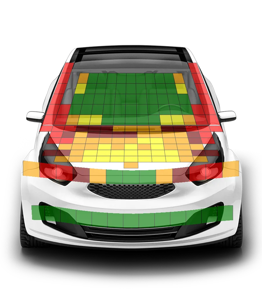 Crash test diagram