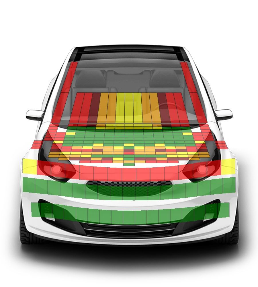 Crash test diagram