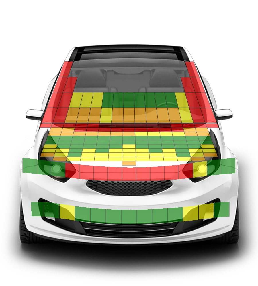 Crash test diagram