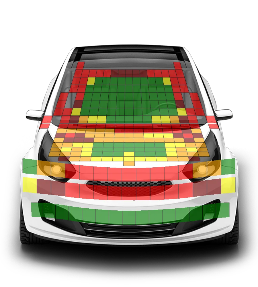 Crash test diagram